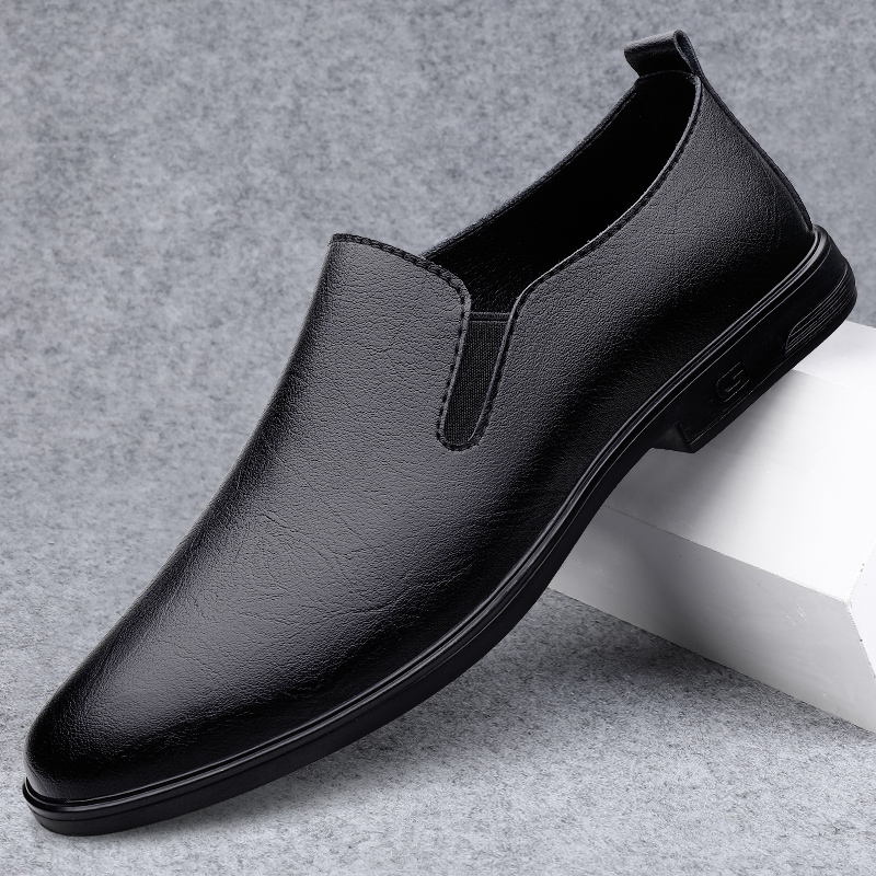 Men'S Shoes Black And White - بسيطة بيضاء لينة سوليد مريحة المتسكعون