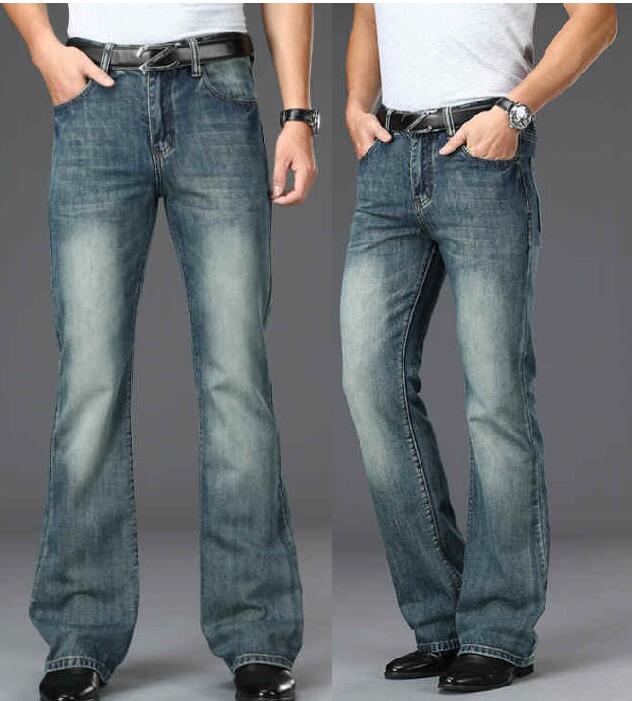 Men Shoes Jeans - بنطلون جينز رجالي واسع واسع الساق