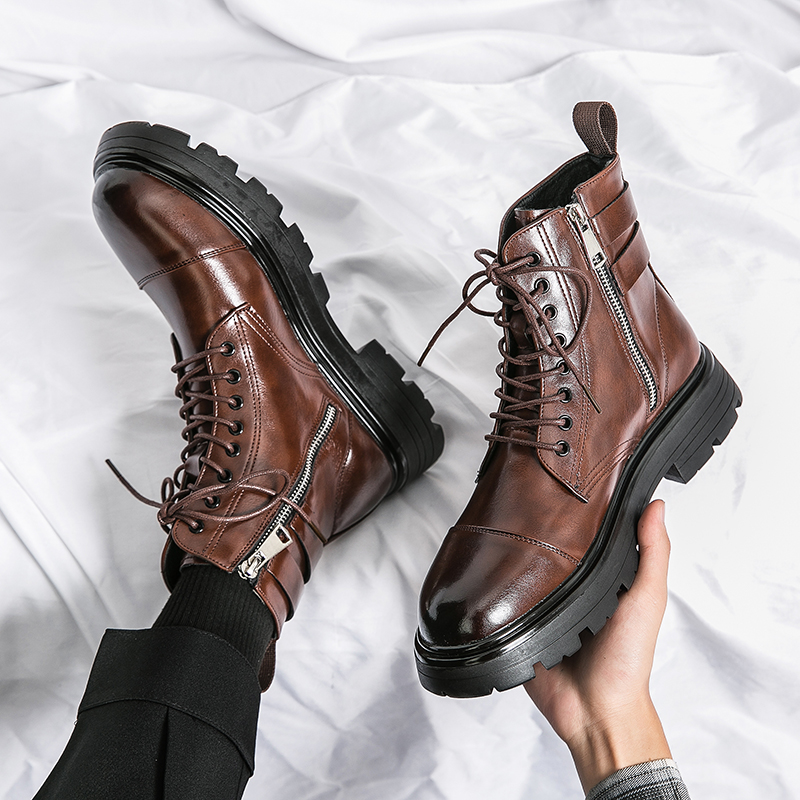 Men Shoes Oxford - أحذية رجالية عصرية بسيطة كاجوال برباط
