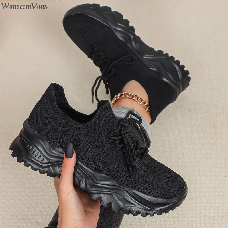 Men'S Shoes Casual Sneakers - أحذية رياضية عصرية بنعل سميك للنساء