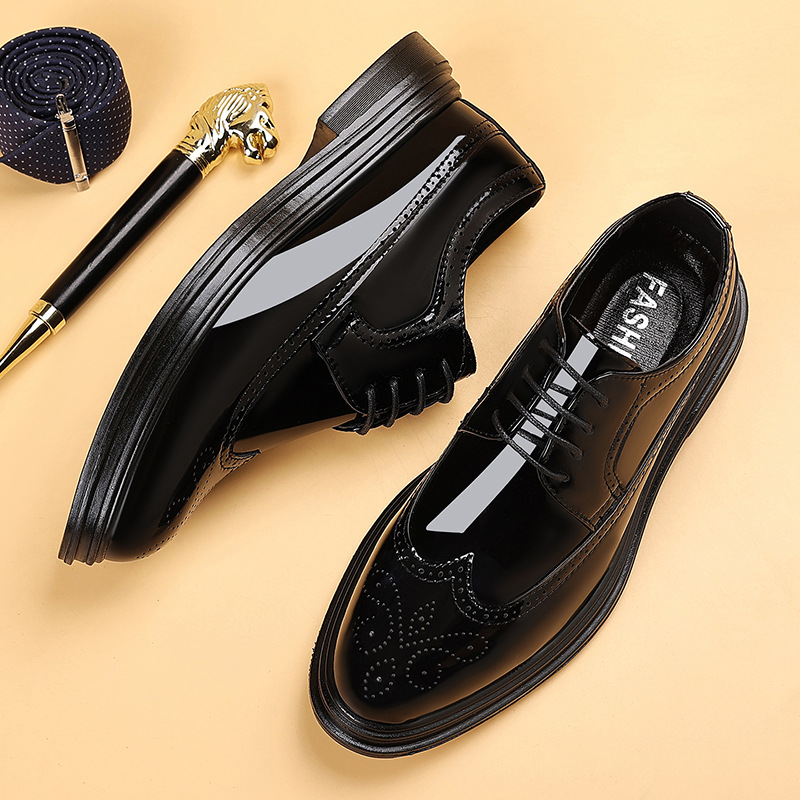 أحذية رجالية رسمية من الجلد ال - مراجعة Men Shoes Oxford وسعره