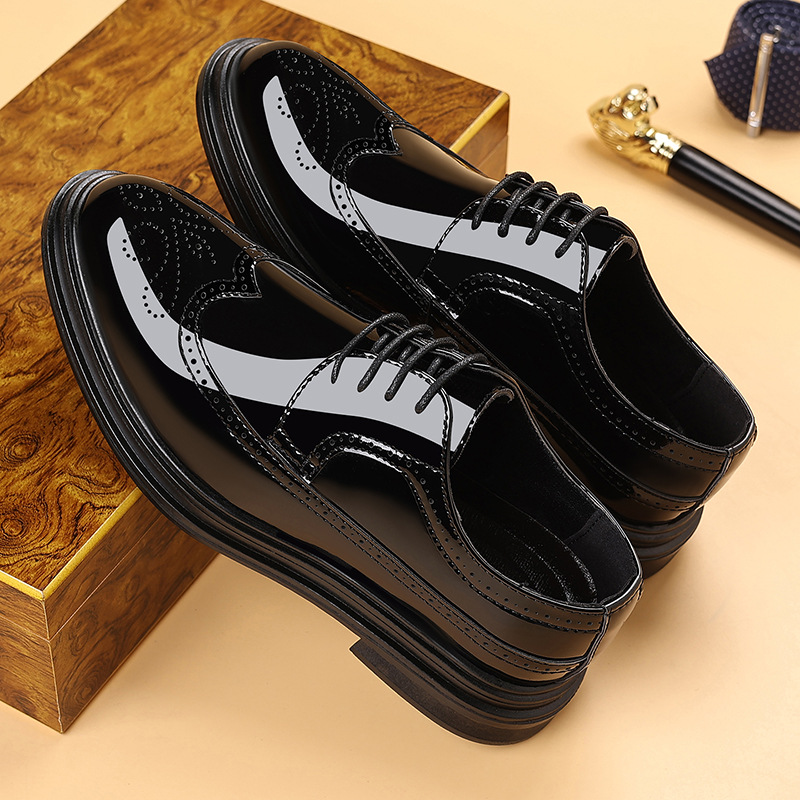 أحذية رجالية رسمية من الجلد ال - مراجعة Men Shoes Oxford وسعره