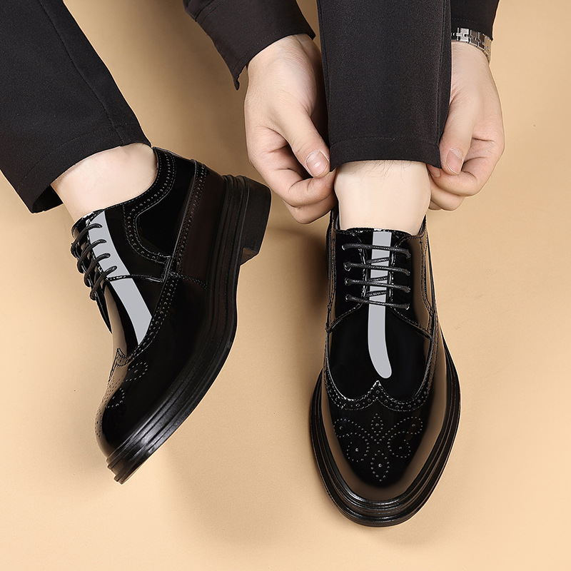 أحذية رجالية رسمية من الجلد ال - مراجعة Men Shoes Oxford وسعره