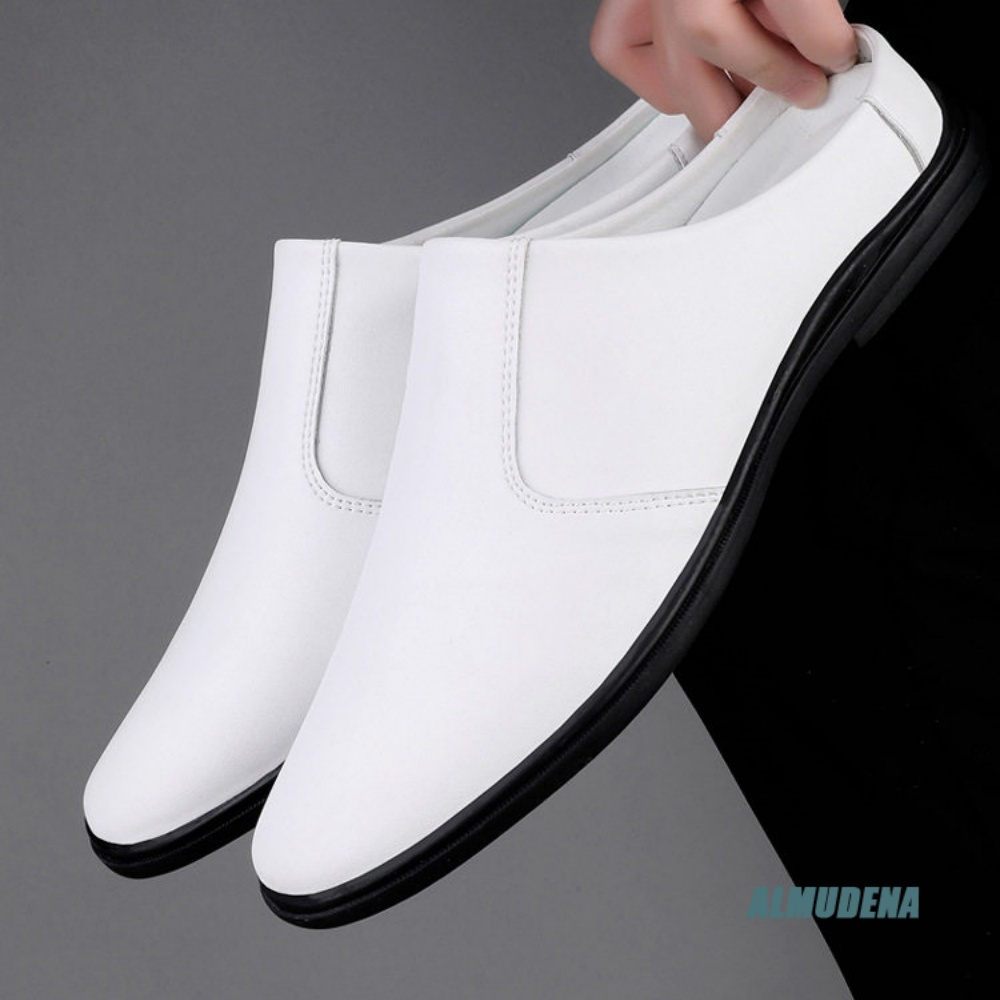 أحذية رجالية بسيطة للعمل، نصف  - مراجعة Men'S Shoes Black And White وسعره