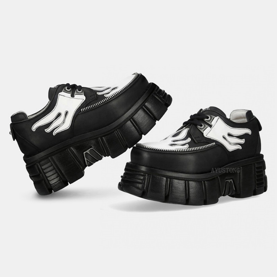 أحذية نسائية سوداء وبيضاء بطبع - مراجعة Men'S Shoes Black And White وسعره