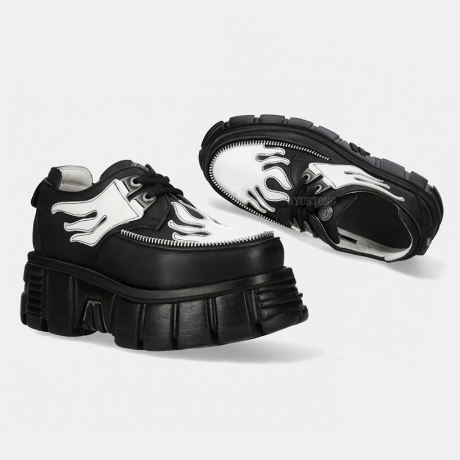 أحذية نسائية سوداء وبيضاء بطبع - مراجعة Men'S Shoes Black And White وسعره