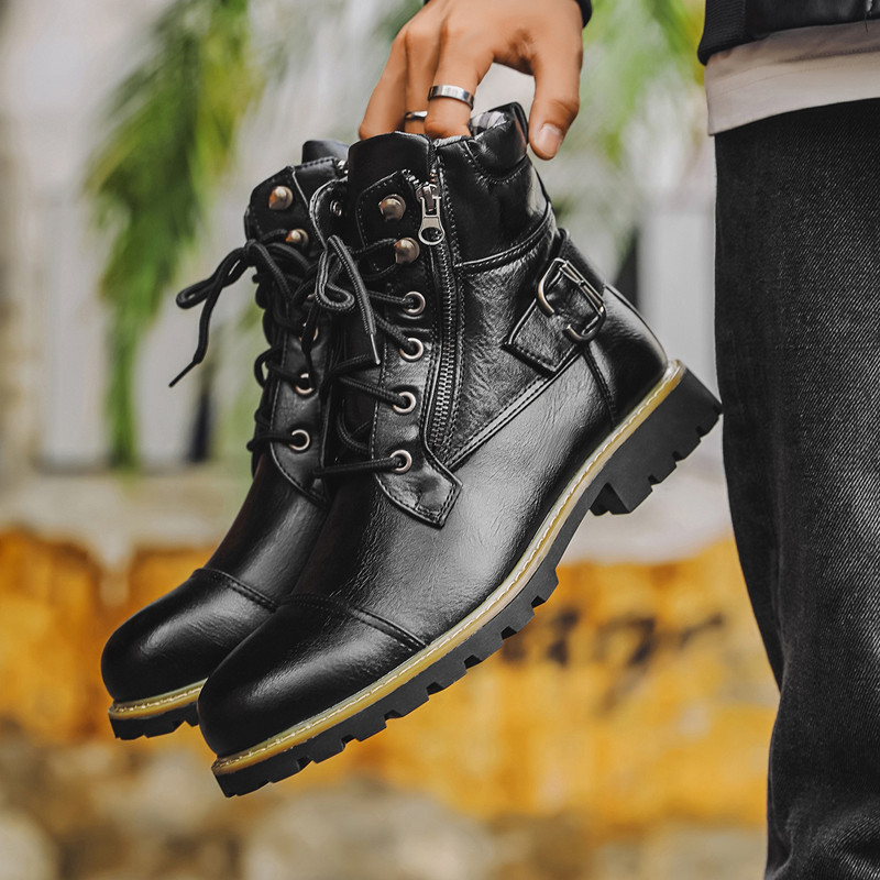 أحذية رجالية جلدية عصرية بسحاب - مراجعة Men Shoes Oxford وسعره