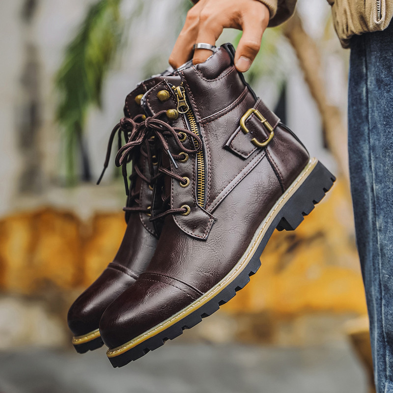 أحذية رجالية جلدية عصرية بسحاب - مراجعة Men Shoes Oxford وسعره