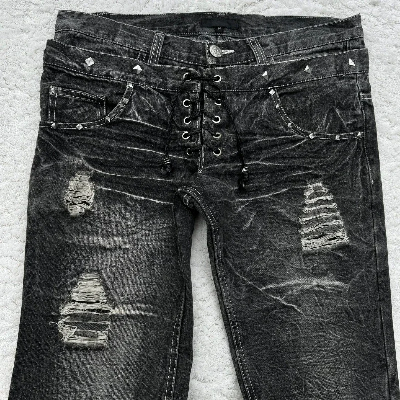 جينز نسائي عصري بتصميم Y2K ريت - مراجعة Men Shoes Jeans وسعره