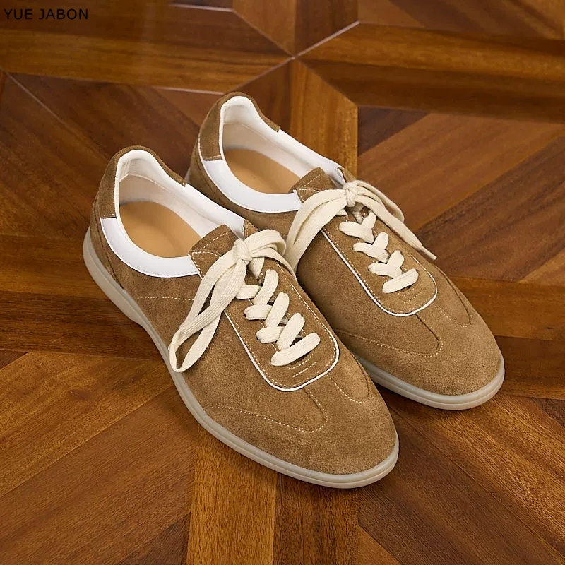 أحذية رجالية جلدية أصلية بنية  - مراجعة Men Shoes Trainers وسعره