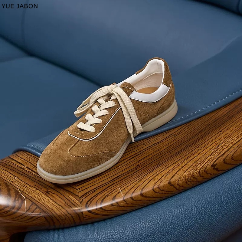 أحذية رجالية جلدية أصلية بنية  - مراجعة Men Shoes Trainers وسعره
