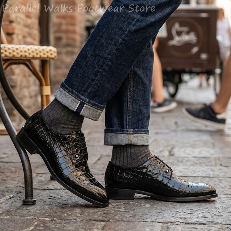 أحذية أكسفورد رجالية من الجلد  - مراجعة Men Shoes Oxford وسعره