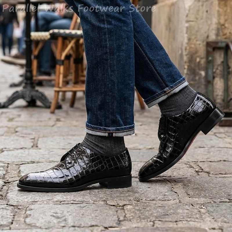 أحذية أكسفورد رجالية من الجلد  - مراجعة Men Shoes Oxford وسعره