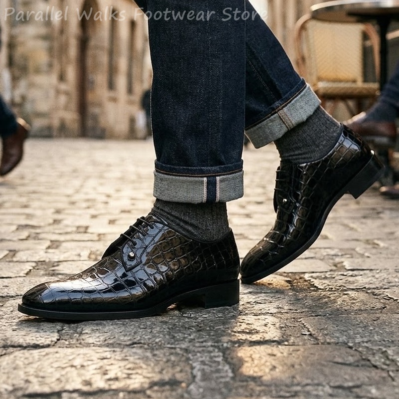 أحذية أكسفورد رجالية من الجلد  - مراجعة Men Shoes Oxford وسعره