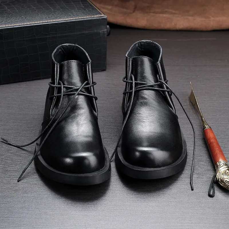 خمر جلد طبيعي الرجال الكاحل ال - مراجعة Men Shoes Oxford وسعره