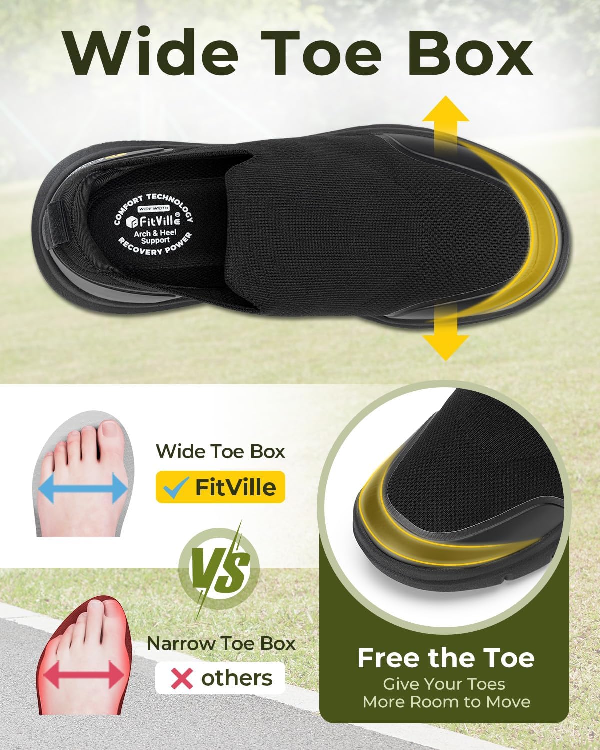 أحذية فيت فيل للرجال ذات تصميم - مراجعة Men'S Shoes For Wide Feet وسعره