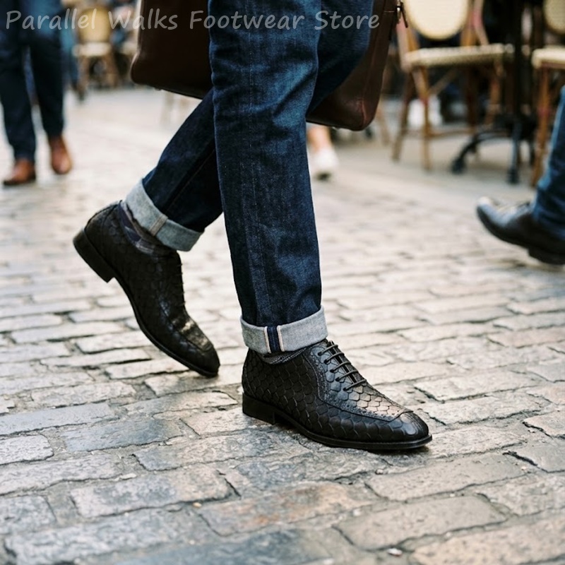 أحذية أكسفورد رجالية رسمية من  - مراجعة Men Shoes Oxford وسعره