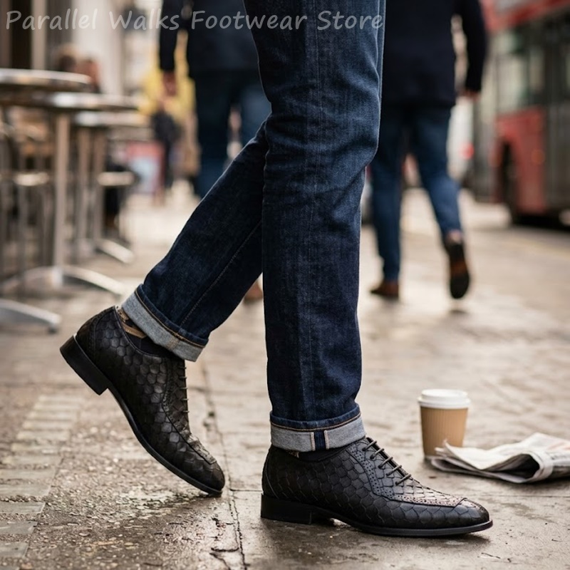 أحذية أكسفورد رجالية رسمية من  - مراجعة Men Shoes Oxford وسعره