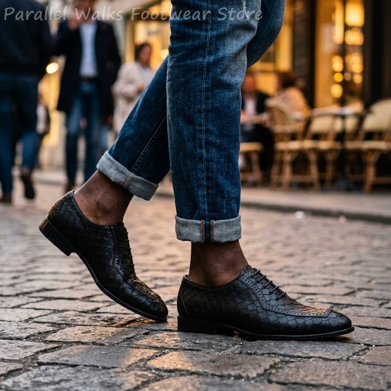 أحذية أكسفورد رجالية رسمية من  - مراجعة Men Shoes Oxford وسعره
