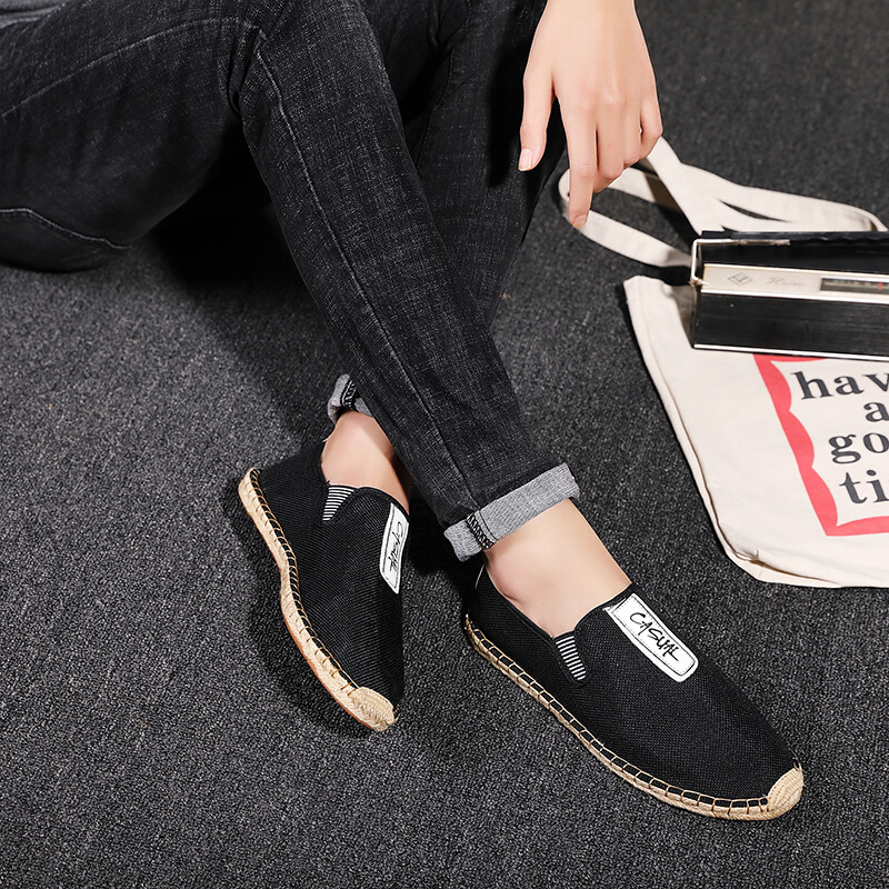 أحذية رجالية كاجوال من الكتان، - مراجعة Loafer Slip On Men وسعره